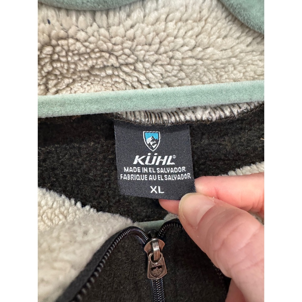 Kuhl Europa Men's 1/4 Zip Sz XL Charcoal Brown - Picture 8 of 10